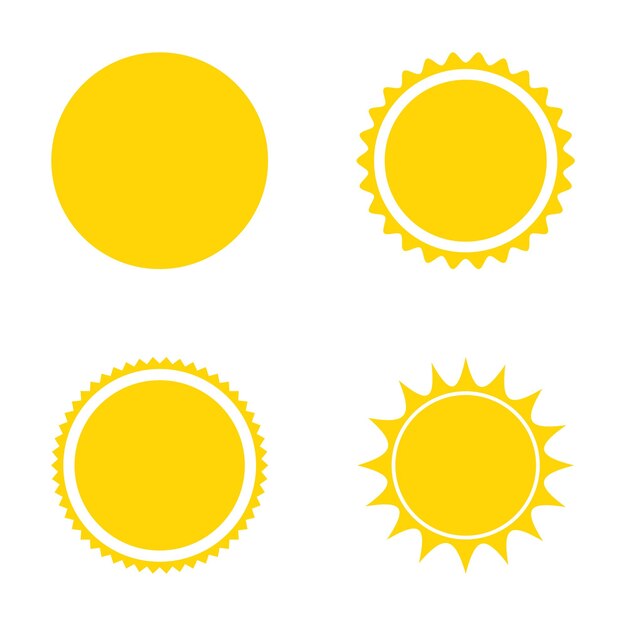 Conjunto de iconos de sol