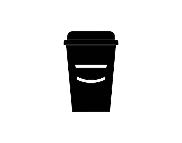 Conjunto de iconos de tazas de café desechables aislados en fondo blanco Ilustración vectorial