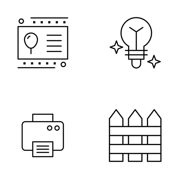 Conjunto de iconos de tecnología de IA para aplicaciones y vectores web