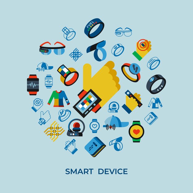 Conjunto de iconos de tecnología usable