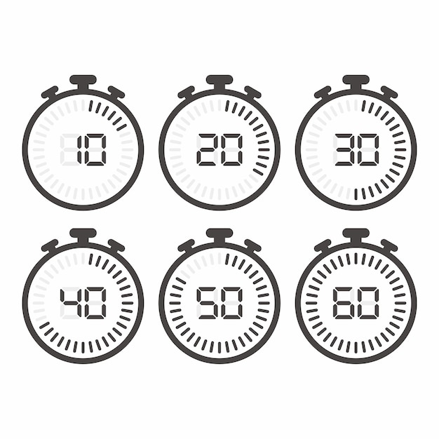 Conjunto de iconos de tiempo conjunto de icones de tiempo