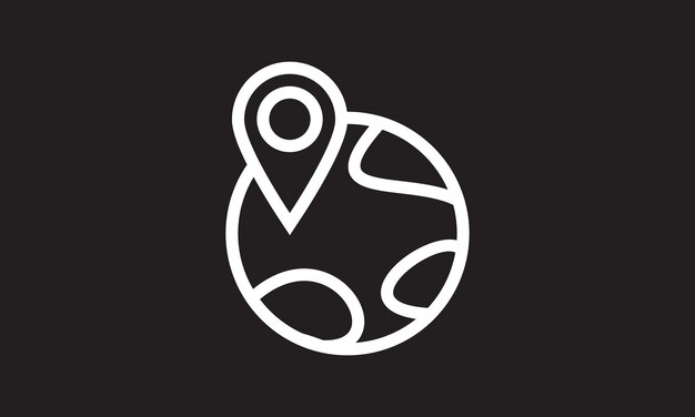 Conjunto de iconos de ubicación del pin del mapa Icono de ubicación Icono de puntero del marcador del mapa Icon de conjunto de GPS Símbolo de ubicación Coll