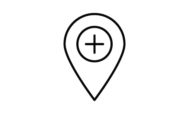 Conjunto de iconos de ubicación del pin del mapa Icono de ubicación Icono de puntero del marcador del mapa Icon de conjunto de GPS Símbolo de ubicación Coll