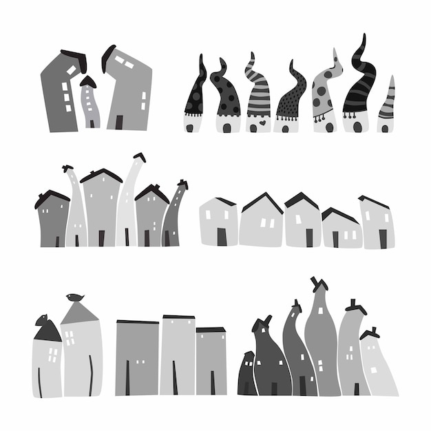 Conjunto de iconos de vector de casa casa ilustración signo colección edificio símbolo