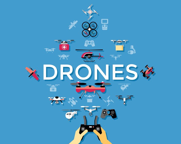 Vector conjunto de iconos de vector digital abejón volando conjunto de iconos
