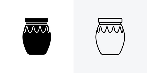 Conjunto de iconos de vectores de jam