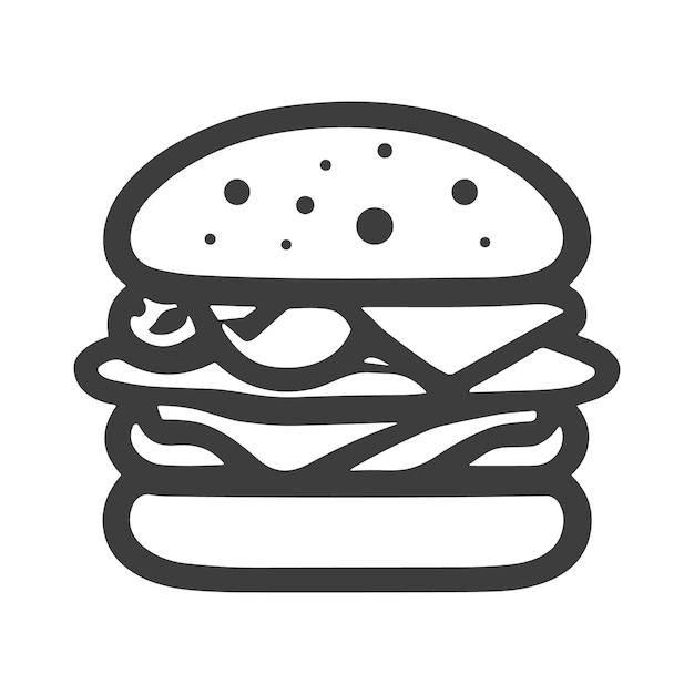 Vector conjunto de iconos vectoriales de comida rápida con texto pizza taco hamburguesa