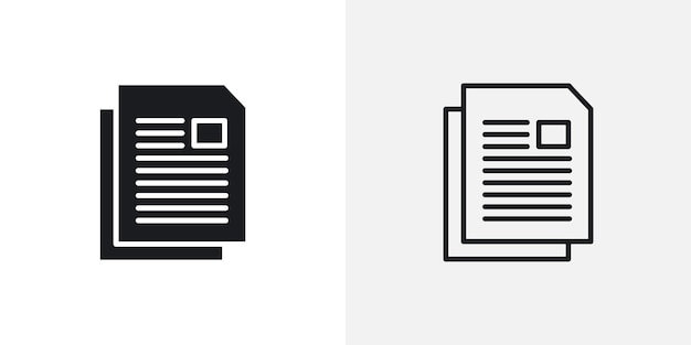 Conjunto de iconos vectoriales de documentos