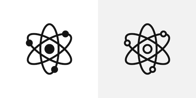 Conjunto de iconos vectoriales de íconos de física