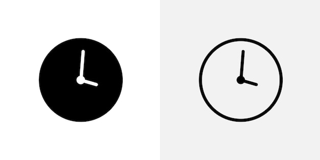 Conjunto de iconos vectoriales de reloj