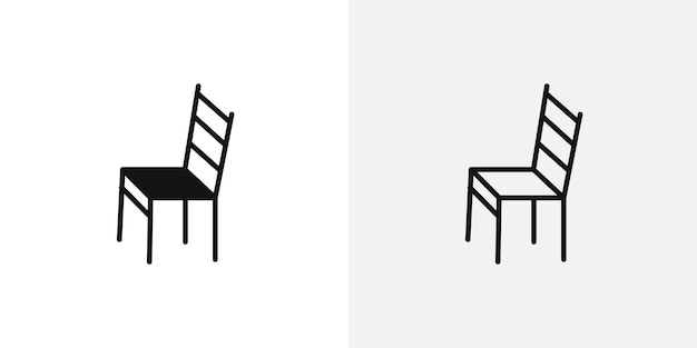 Conjunto de iconos vectoriales de las sillas