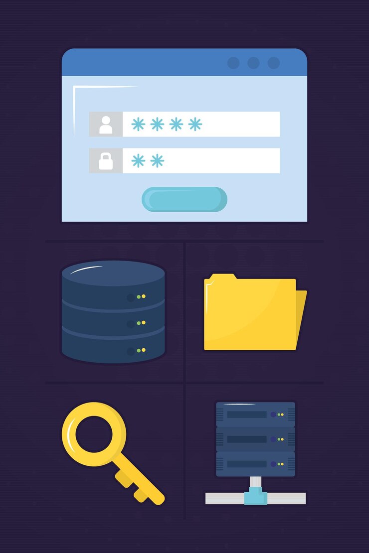 Vector conjunto de iconos vpn