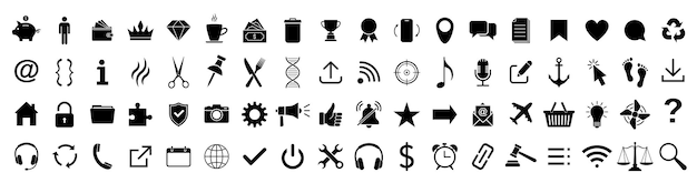 Conjunto de iconos de la web Dirección de correo electrónico de casa Mundo mensaje de chat Correo electrónico Información telefónica Apoyo a la búsqueda Iconos de sitio web Contacto y web Icones de sitio web Vector de icono de conjunto