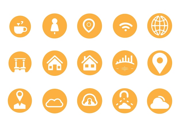 Conjunto de iconos web e internet Ilustración vectorial