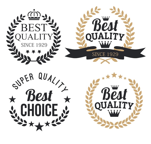 Conjunto de ideas de diseño de logotipo de la compañía vector