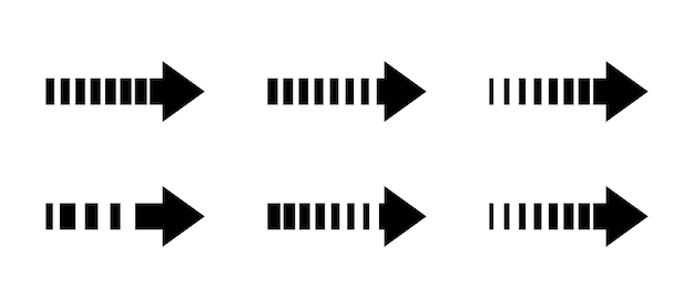 Conjunto de ilustración de flecha