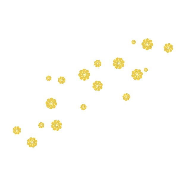 Conjunto de ilustración de vector de plantilla de fondo de flores abstractas
