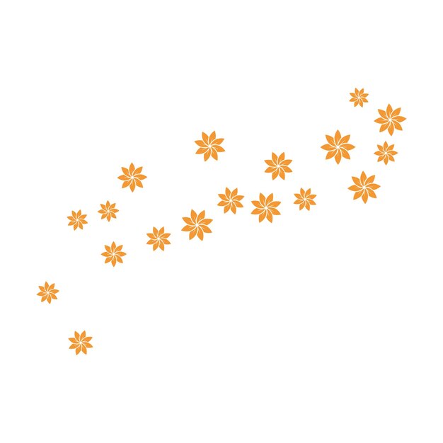 Conjunto de ilustración de vector de plantilla de fondo de flores abstractas