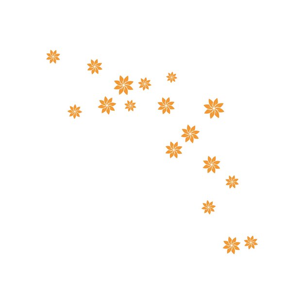 Conjunto de ilustración de vector de plantilla de fondo de flores abstractas