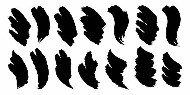 un conjunto de ilustraciones en blanco y negro con un fondo blanco