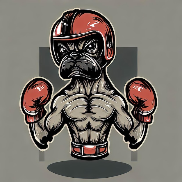 Vector conjunto de ilustraciones de perros vector boxer colección de gráficos caninos