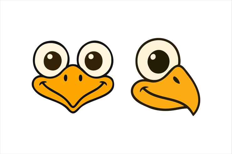 Vector conjunto de ilustraciones vectoriales de caricaturas de la cara del pavo