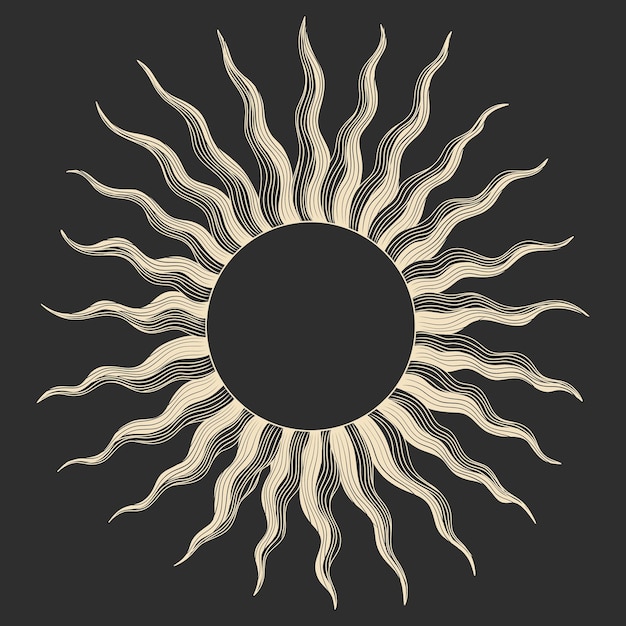 Conjunto de ilustraciones vectoriales de fases lunares Diferentes etapas de actividad de la luz de la luna en grabados antiguos