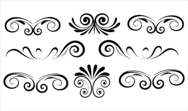 Conjunto de ilustraciones vectoriales para logotipos, carteles, marcas y decoración