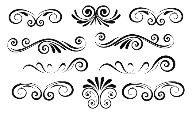 Conjunto de ilustraciones vectoriales para logotipos, carteles, marcas y decoración