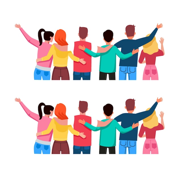 Conjunto de ilustraciones vectoriales para niños