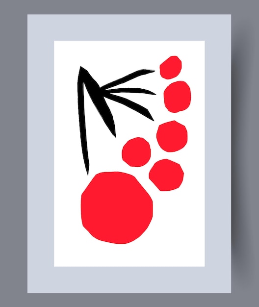 Conjunto de impresión de vector abstracto escandinavo fondo de arte de pared abstracto minimalista para imprimir estilo de vector escandinavo