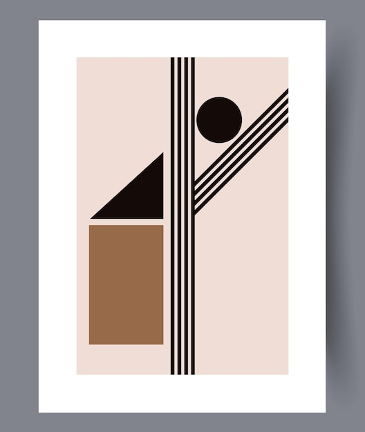 Conjunto de impresiones vectoriales abstractas escandinavas
