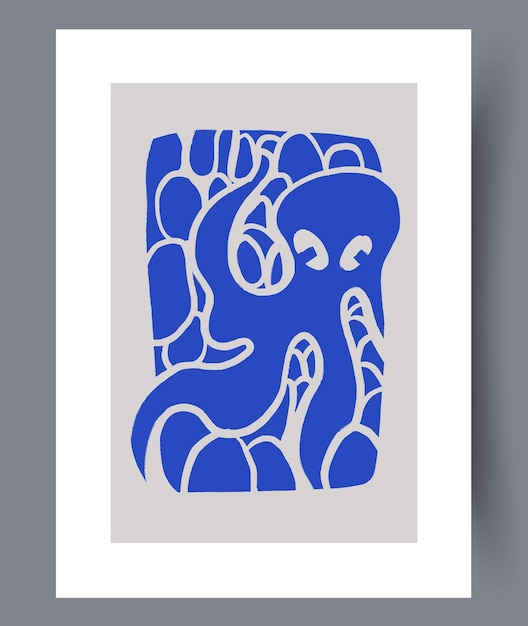 Conjunto de impresiones vectoriales abstractas escandinavas
