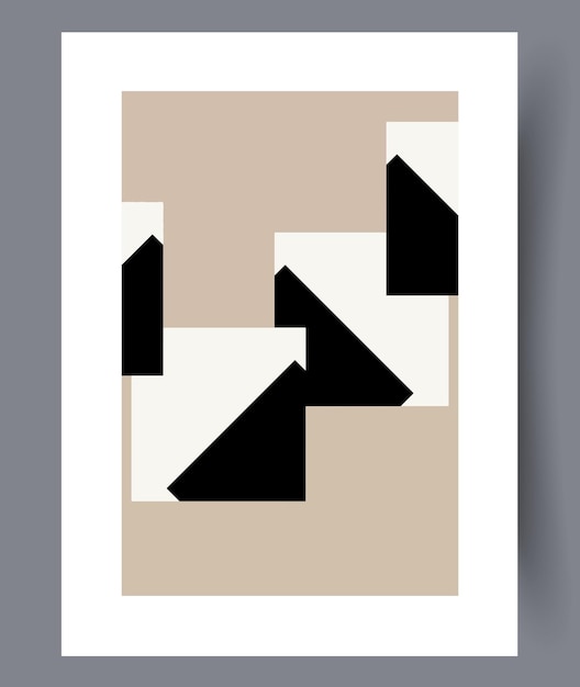 Conjunto de impresiones vectoriales abstractas escandinavas