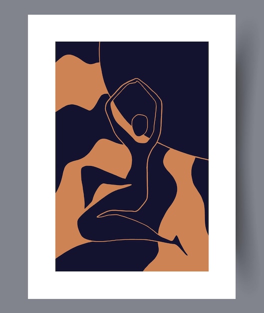 Conjunto de impresiones vectoriales abstractas escandinavas