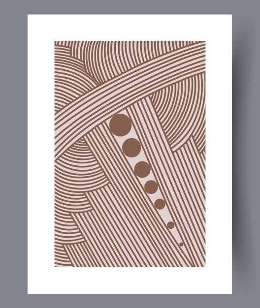 Conjunto de impresiones vectoriales abstractas escandinavas