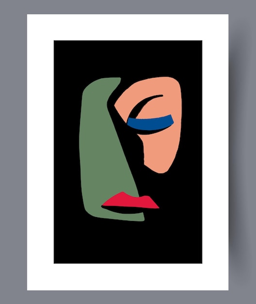 Conjunto de impresiones vectoriales abstractas escandinavas