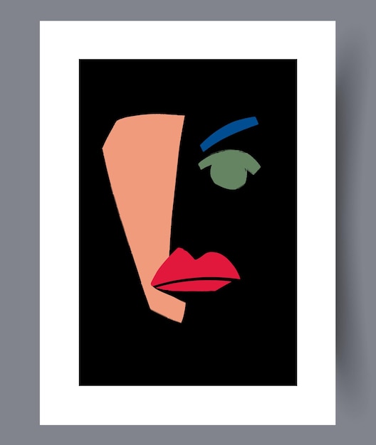 Conjunto de impresiones vectoriales abstractas escandinavas