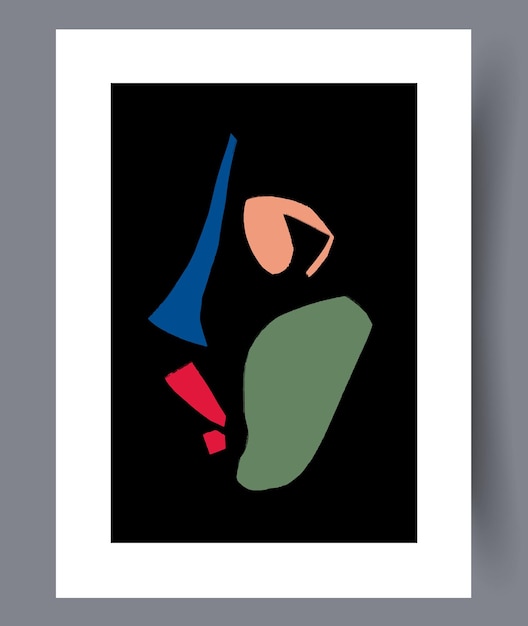 Conjunto de impresiones vectoriales abstractas escandinavas