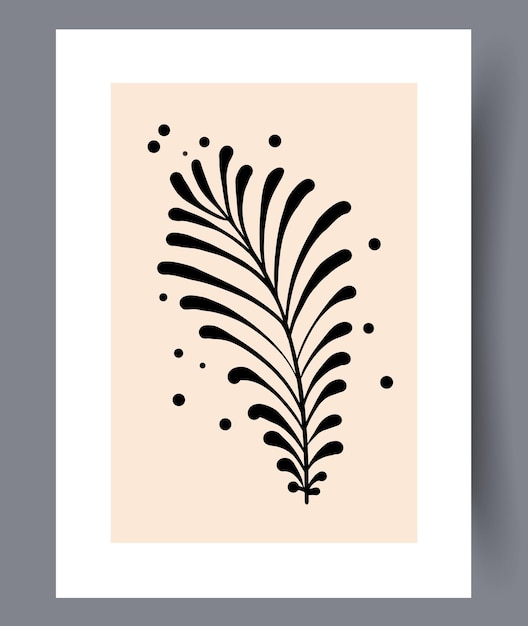 Conjunto de impresiones vectoriales abstractas escandinavas