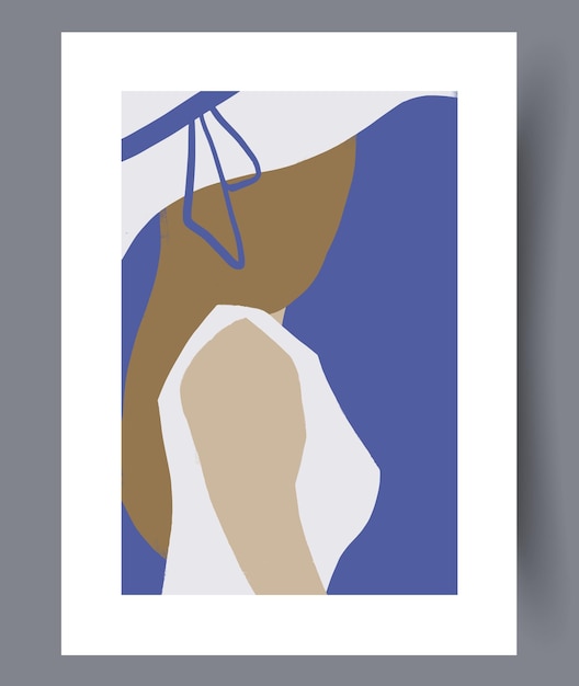 Conjunto de impresiones vectoriales abstractas escandinavas