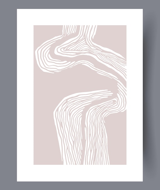 Conjunto de impresiones vectoriales abstractas escandinavas