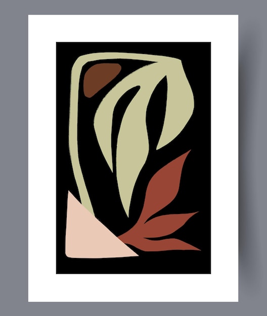 Conjunto de impresiones vectoriales abstractas escandinavas