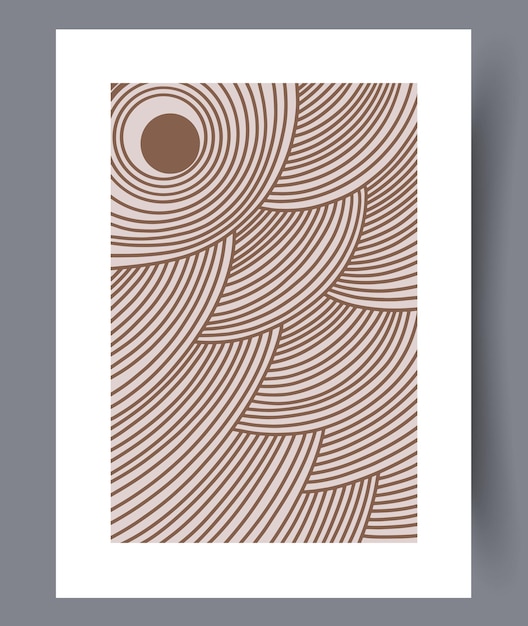 Conjunto de impresiones vectoriales abstractas escandinavas
