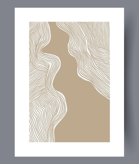 Conjunto de impresiones vectoriales abstractas escandinavas