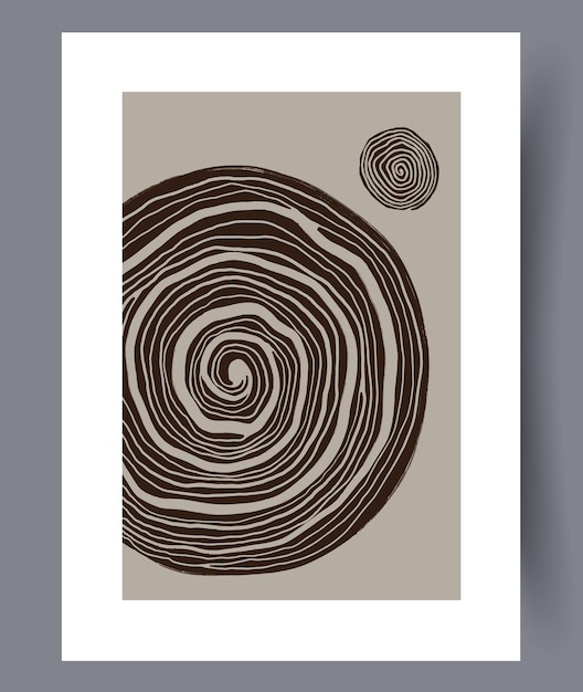 Conjunto de impresiones vectoriales abstractas escandinavas
