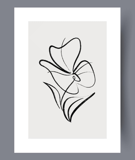 Conjunto de impresiones vectoriales abstractas escandinavas