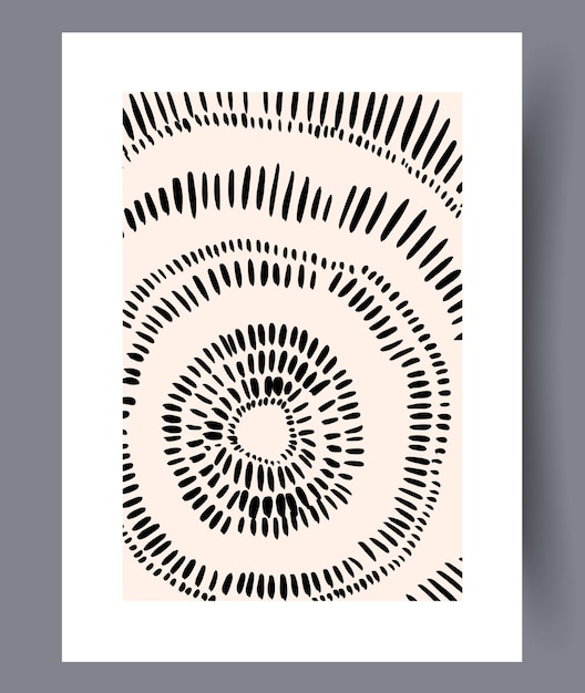 Conjunto de impresiones vectoriales abstractas escandinavas