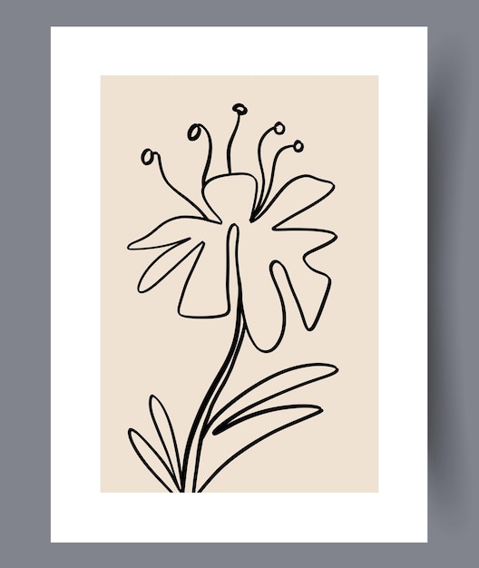 Conjunto de impresiones vectoriales abstractas escandinavas