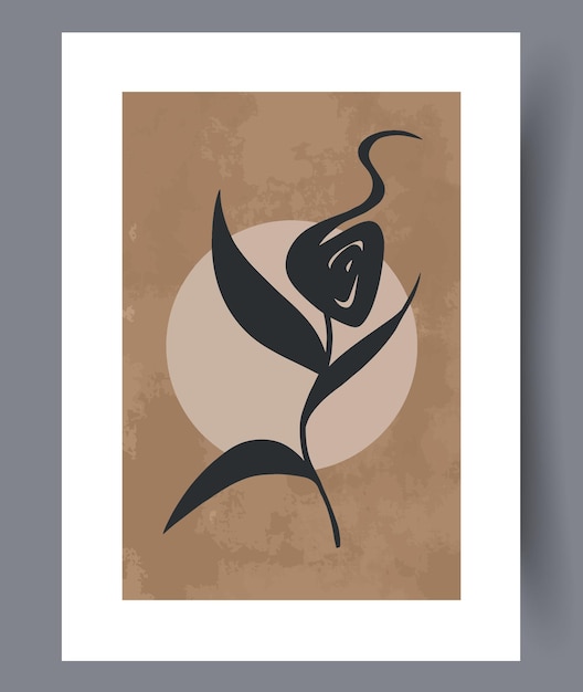 Conjunto de impresiones vectoriales abstractas escandinavas
